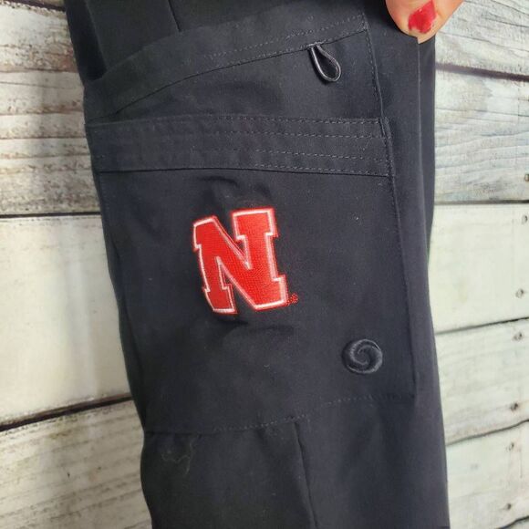 Spectrum Wynd Nebraska Huskers Cargo Sweatpants Black Men’s Small - Picture 2 of 7